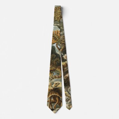 Lacertilia by Ernst Haeckel Vintage Lizard Animals Tie