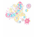 Lacey Butterflies T-Shirt by ShouShou Lacey Butterflies T-Shirt