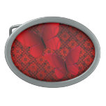 Lacey Butterflies Women's Red Belt Buckle