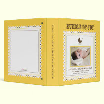 Lacey Carriage Stamp Baby's First Album (yellow) binders