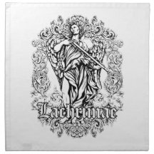 lachrimae figure bw affected design napkins
