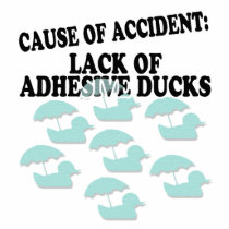 Lack of Adhesive Ducks Humor photo sculptures