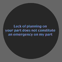 Lack of Planning stickers