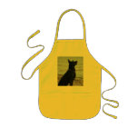 Lacquer Black German Shepherd Apron