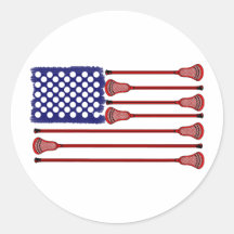 Lacrosse AmericasGame Round Sticker