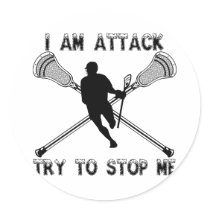Lacrosse Attack AttackStop Sticker