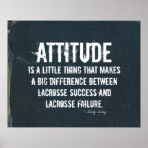 Lacrosse Attitude in Denim Print