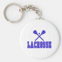 Lacrosse blue keychains