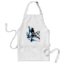 Lacrosse Boys LAX Attack Blue Apron