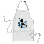 Lacrosse Boys LAX Attack Blue Apron