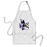 Lacrosse Boys LAX Attack Purple Aprons