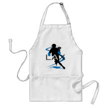 Lacrosse Boys LAX Blue Aprons