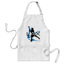 Lacrosse Boys LAX Blue Aprons