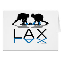 Lacrosse Boys LAX Blue Card