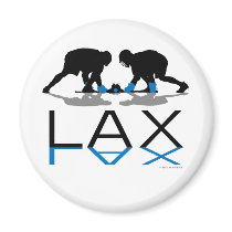 Lacrosse Boys LAX Blue magnets