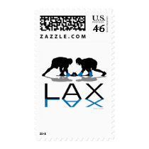 Lacrosse Boys LAX Blue Postage