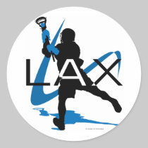 Lacrosse Boys LAX Blue stickers
