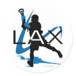 Lacrosse Boys LAX Blue Sticker
