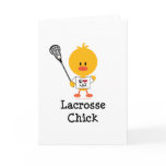 Lacrosse Chick Greeting Cards