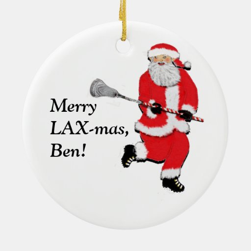 lacrosse christmas gift ceramic ornament zazzle lacrosse christmas gift ceramic ornament zazzle