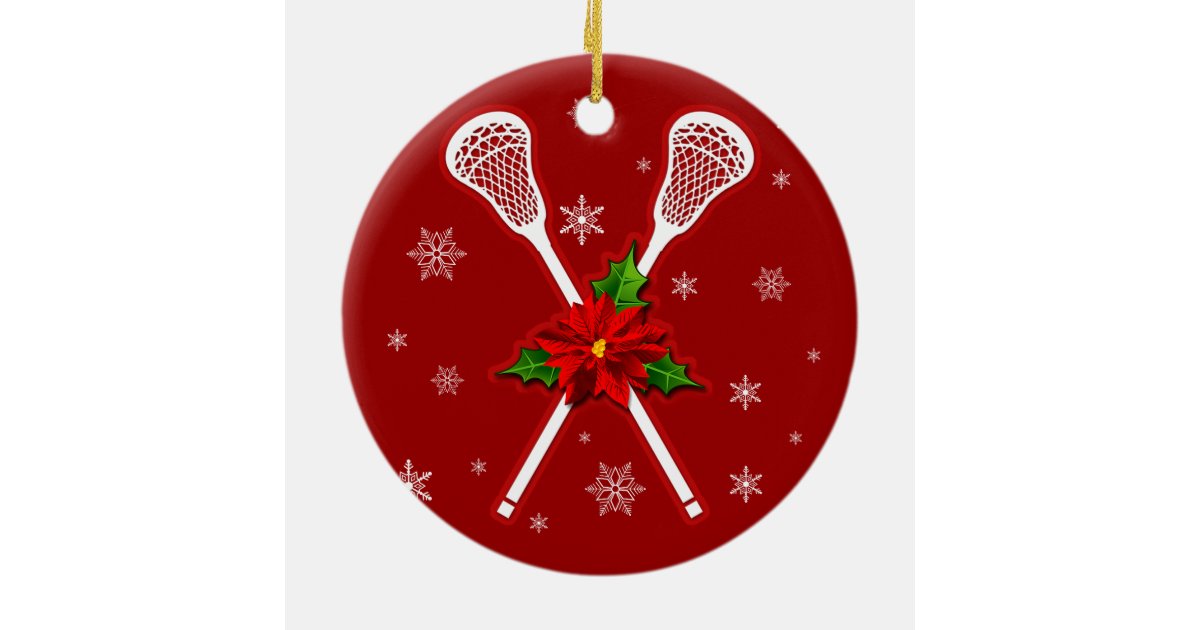 lacrosse christmas tree decoration ceramic ornament zazzle lacrosse christmas tree decoration ceramic ornament zazzle