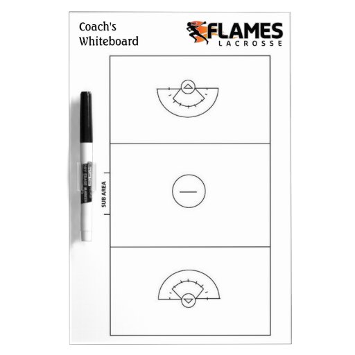 Lacrosse Coach's Whiteboard Zazzle