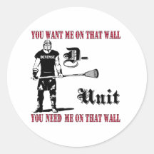 Lacrosse Defense DUnit Wall Sticker