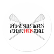 Lacrosse Defense LaxOffDefBlack Sticker