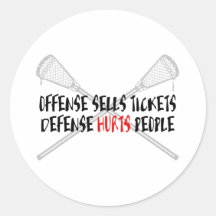 Lacrosse Defense LaxOffDefBlack Sticker