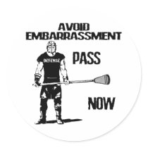 Lacrosse Defense Pass Sticker