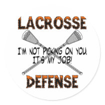 Lacrosse Defense Picking Sticker
