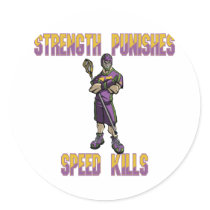 Lacrosse Defense SP Purple Sticker