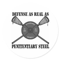Lacrosse Defense Steel II Sticker