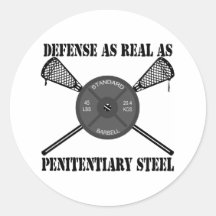 Lacrosse Defense Steel II Sticker