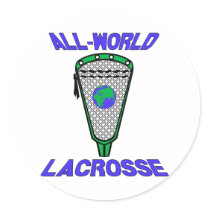 Lacrosse Designs AllWorld Sticker