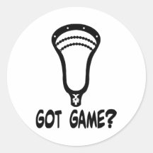 Lacrosse Designs GotGameV2 blk Sticker