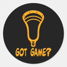 Lacrosse Designs GotGameV2 orange Sticker
