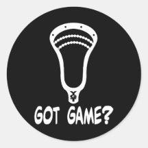 Lacrosse Designs GotGameV2 wht Sticker
