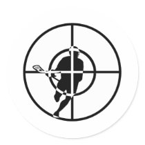 Lacrosse Designs Sniper Sticker by yougotthat Lacrosse Designs Sniper Sticker