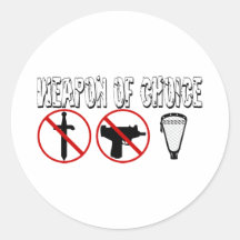 Lacrosse Designs WeaponofChoice Sticker