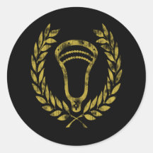 Lacrosse Designs Wreath Fade Sticker