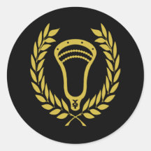 Lacrosse Designs Wreath Solid Sticker