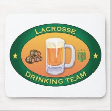 Lacrosse Drinking Team Mouse Mat