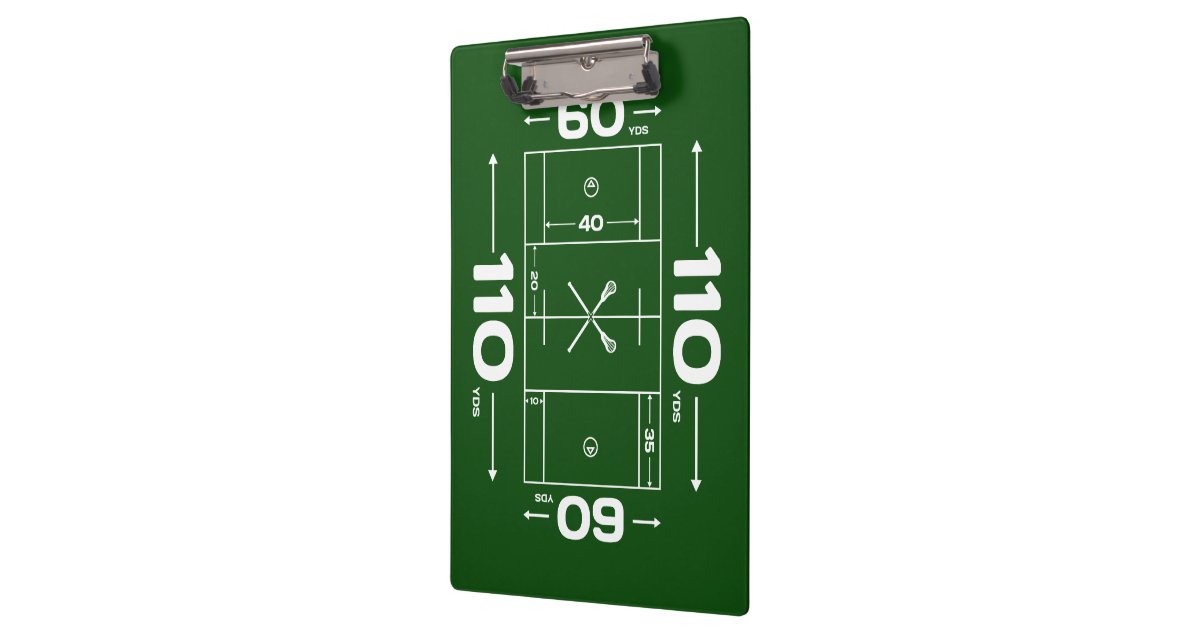 Lacrosse Field Clipboard Zazzle