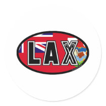 Lacrosse Flag Bermuda Sticker