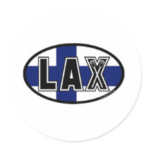 Lacrosse Flag Finland Sticker
