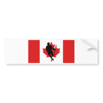 Lacrosse Flag IRockCanada Bumper Sticker bumper stickers by yougotthat Lacrosse Flag IRockCanada Bumper Sticker bumper stickers