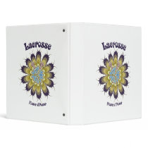 Lacrosse Flower of Power 3 Ring Binder