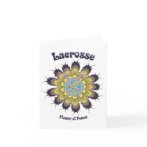 Lacrosse Flower of Power Greeting Card
