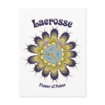 Lacrosse Flower of Power Postcards